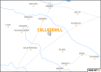 map of College Hill