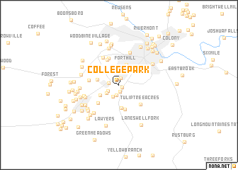 map of College Park