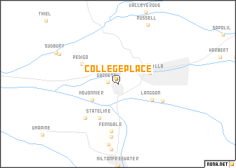 map of College Place