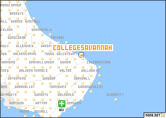 map of College Savannah