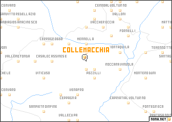 map of Collemacchia