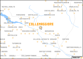 map of Collemaggiore