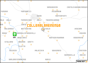 map of Colle Malamerenda