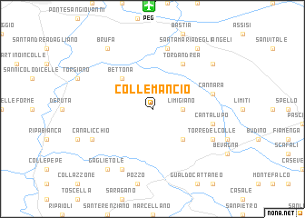 map of Collemancio