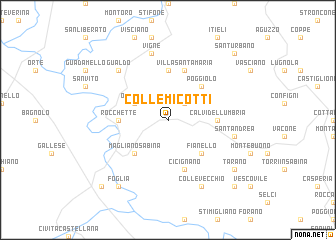 map of Colle Micotti