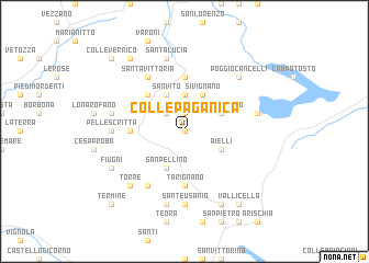 map of Colle Paganica