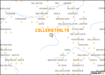 map of Colle Pietralta