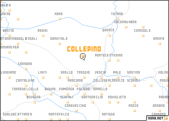 map of Collepino