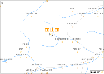 map of Coller