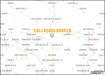 map of Colle San Lorenzo