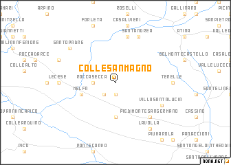 map of Colle San Magno