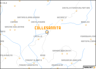 map of Colle Sannita