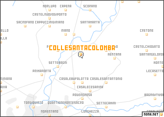 map of Colle Santa Colomba