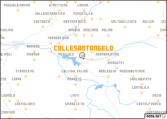 map of Colle SantʼAngelo