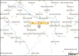 map of Collesecco