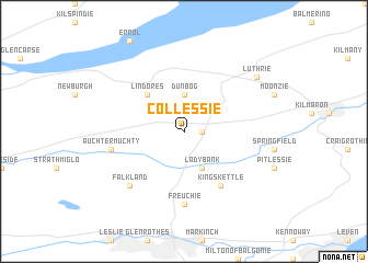 map of Collessie