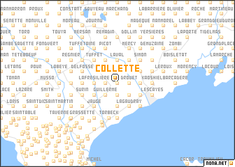 map of Collette