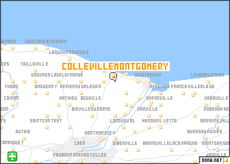 map of Colleville-Montgomery