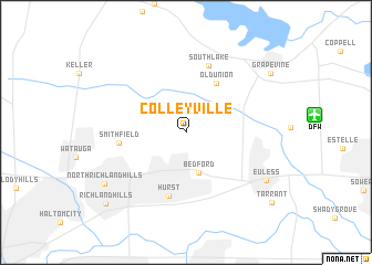 map of Colleyville