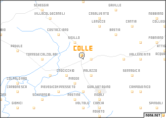 map of Colle