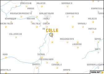 map of Colle