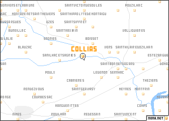 map of Collias