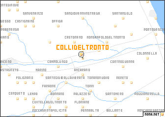 map of Colli del Tronto