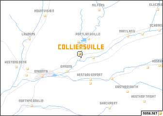 map of Colliersville