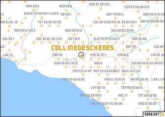 map of Colline des Chênes