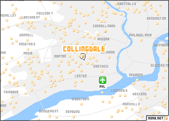 map of Collingdale