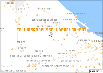 map of Collins and Russell Development