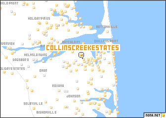 map of Collins Creek Estates