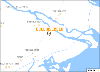 map of Collins Creek