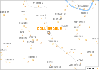 map of Collinsdale