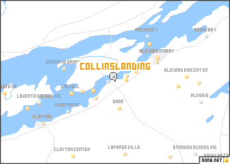 map of Collins Landing