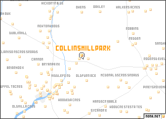 map of Collins Mill Park