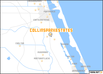 map of Collins Park Estates