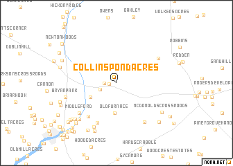 map of Collins Pond Acres