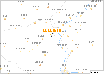 map of Collista