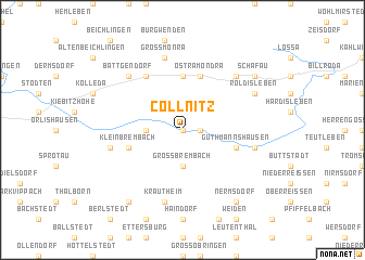 map of Cöllnitz