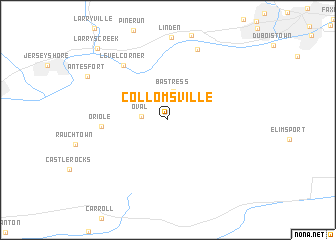 map of Collomsville