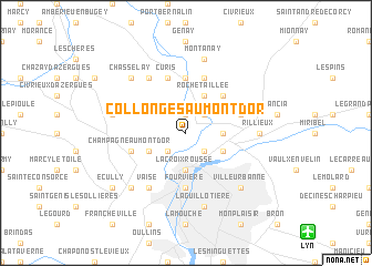 map of Collonges-au-Mont-dʼOr