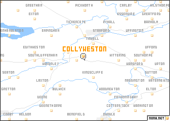 map of Collyweston