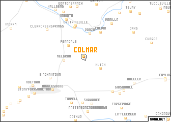 map of Colmar