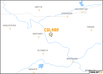 map of Colmar