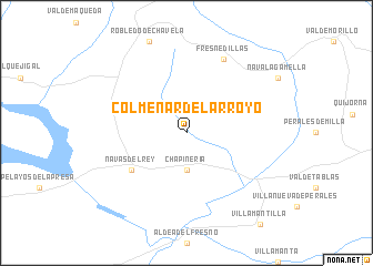 map of Colmenar del Arroyo