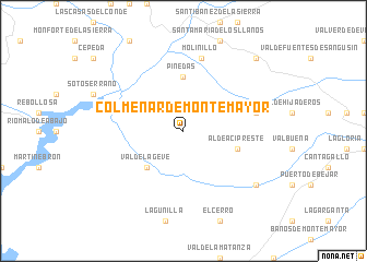 map of Colmenar de Montemayor