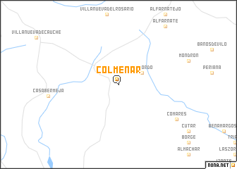 map of Colmenar