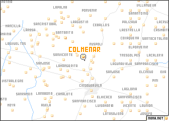 map of Colmenar