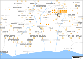 map of Colmenar